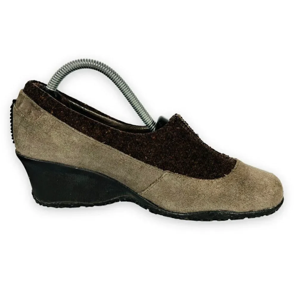 Merrell Tulip Grey Wedge 2-Tone‎ Grey / Brown Women's 6